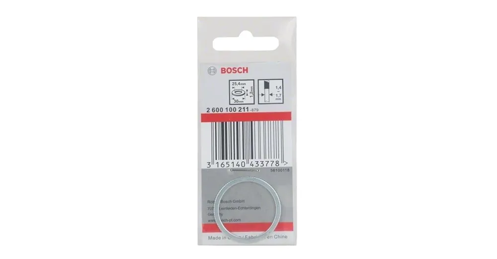 Ne maradj le BOSCH 2600100211 KÖRFŰRÉSZTÁRCSÁHOZ ADAPTER D30/25.4/1.2mm SZŰKÍTŐ GYŰRŰ