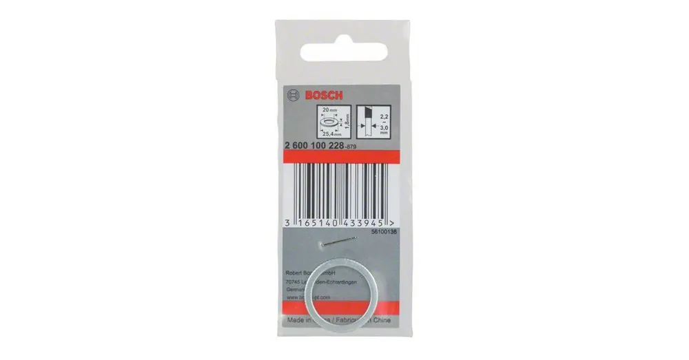 BOSCH 2600100228 KÖRFŰRÉSZTÁRCSÁHOZ ADAPTER D25.4/20/1.8mm SZŰKÍTŐ GYŰRŰ Ne maradj le