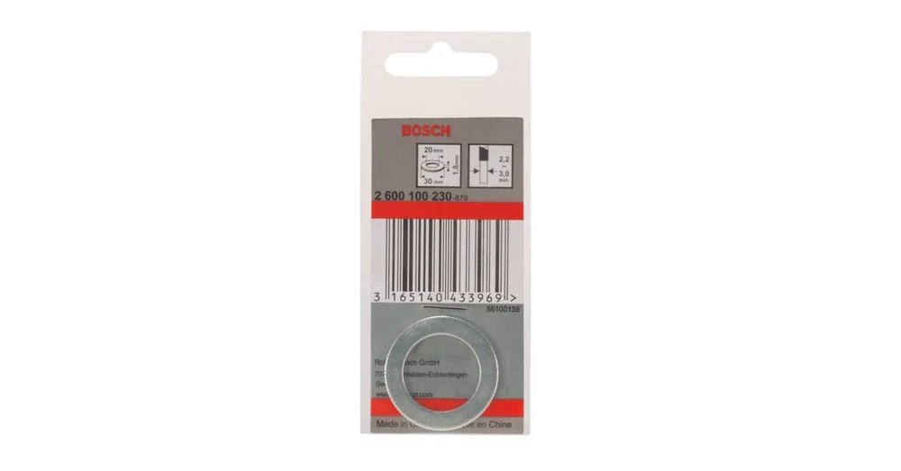BOSCH 2600100230 KÖRFŰRÉSZTÁRCSÁHOZ ADAPTER D30/20/1.8mm SZŰKÍTŐ GYŰRŰ Expressz szállítás