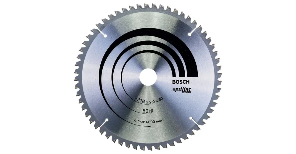Gyors szállítás BOSCH 2608640433 KÖRFŰRÉSZTÁRCSA D216*30/60F. FÁHOZ ST. OPTILINE WOOD PROFI