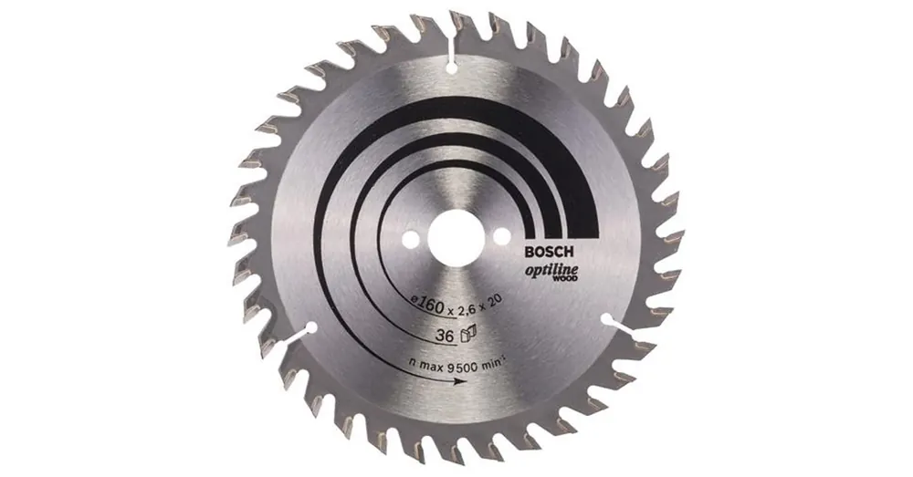 Korlátozott ajánlat BOSCH 2608640597 KÖRFŰRÉSZTÁRCSA D160*20/16/36F FÁHOZ STANDARD OPTILINE WOOD
