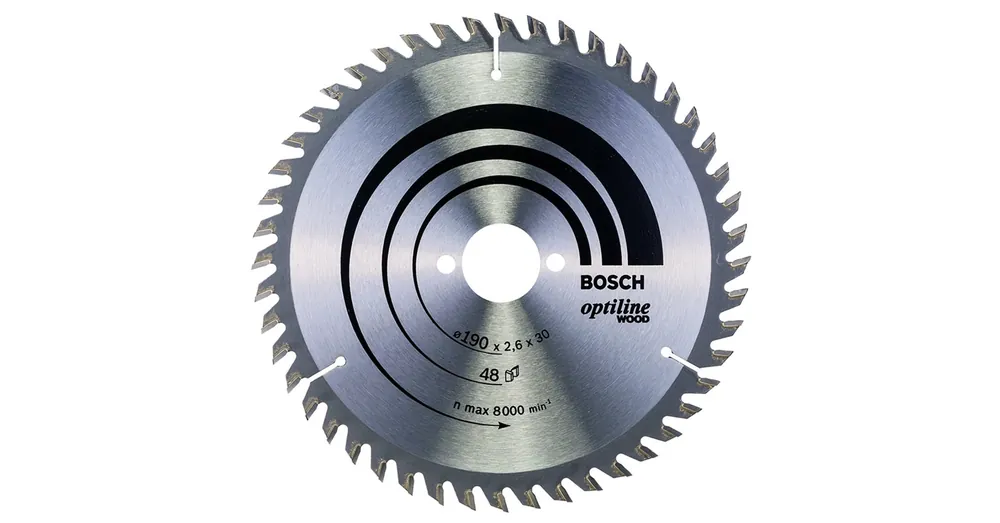 Szuper akció BOSCH 2608640617 KÖRFŰRÉSZTÁRCSA D190*30/48F. FÁHOZ STANDARD OPTILINE WOOD