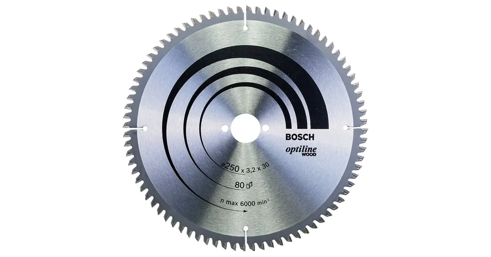 Csak ma BOSCH 2608640645 KÖRFŰRÉSZTÁRCSA D250*30/80F. FÁHOZ STANDARD OPTILINE WOOD