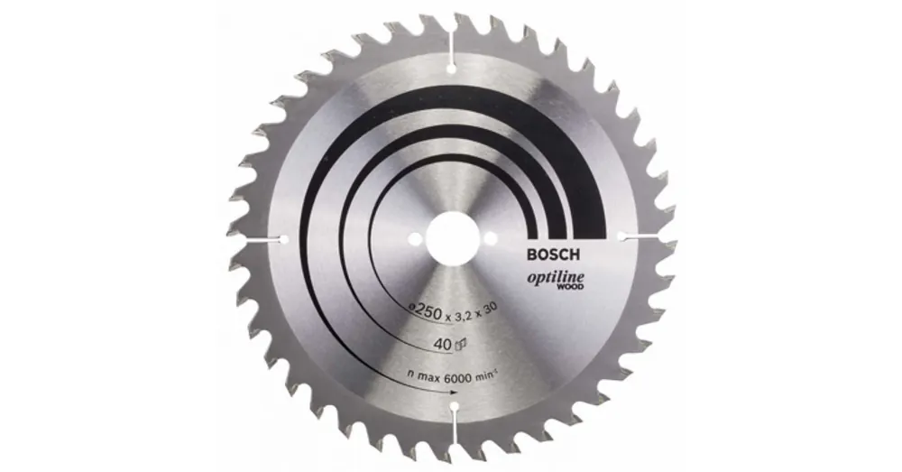 Korlátozott ajánlat BOSCH 2608640728 KÖRFŰRÉSZTÁRCSA D250*30/40F FÁHOZ STANDARD OPTILINE WOOD