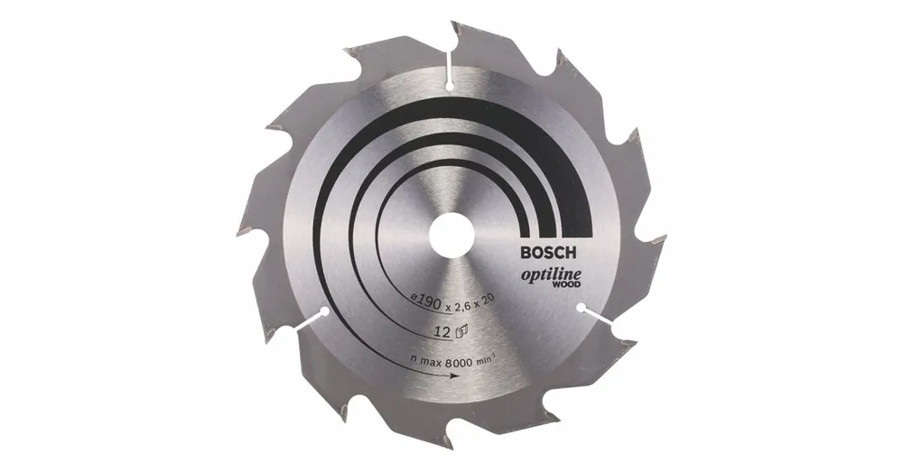 BOSCH 2608641182 UTOLSÓ DARAB KÖRFŰRÉSZTÁRCSA D190*20/16/12F FÁHOZ STANDARD OPTILINE WOOD Ajánlat