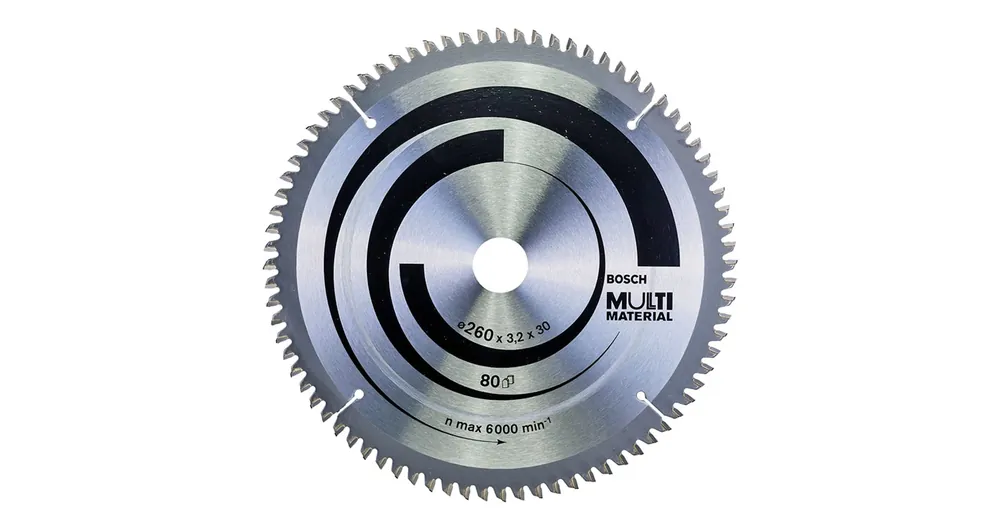 BOSCH 2608641204 KÖRFŰRÉSZTÁRCSA D260*30/80F. FA,ÉPANYAG,MŰAG.MULTIMATERIAL Kedvezményes ár