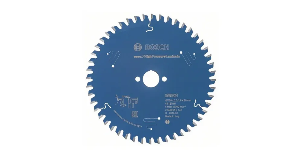 Gyors kiszállítás BOSCH 2608644132 KÖRFŰRÉSZTÁRCSA D160*20/48F. MŰGYANTÁS LEMEZ
