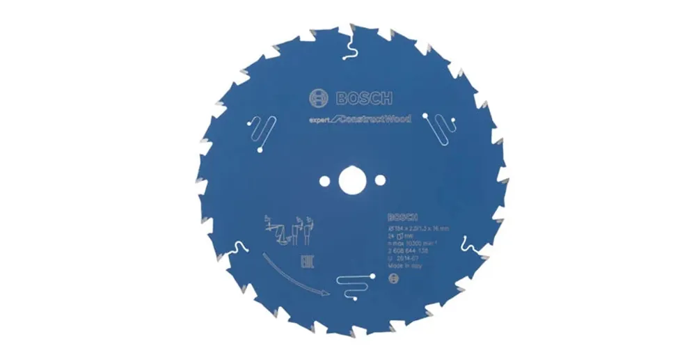 Biztonságos vásárlás BOSCH 2608644138 KÖRFŰRÉSZTÁRCSA D184*16/24F. FÁHOZ,FORGÁCSLEMEZ,GÁZBETON