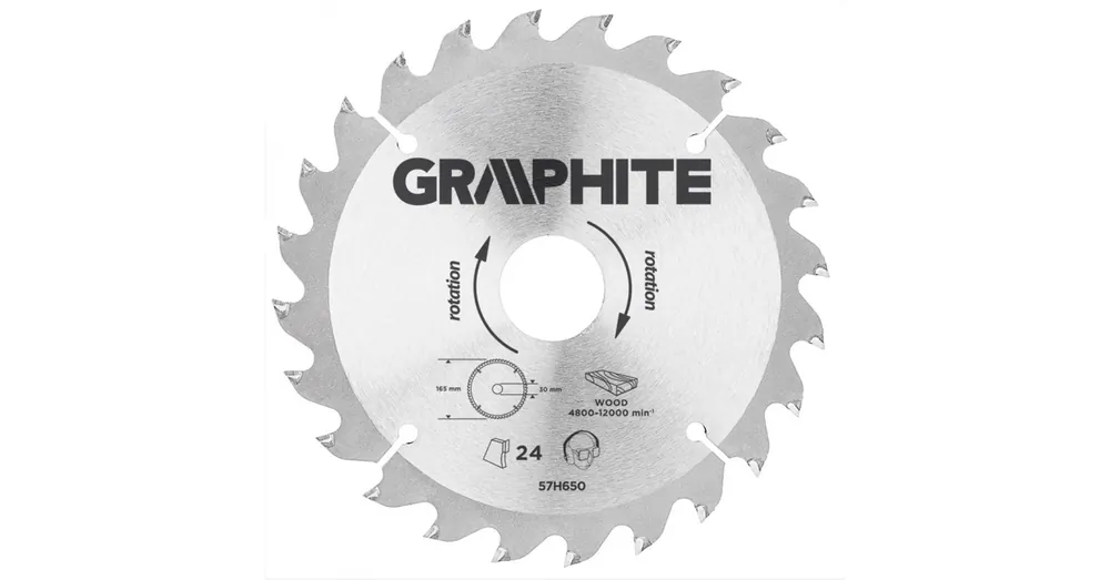 KÖRFŰRÉSZTÁRCSA D165*30/24F. FÁHOZ GRAPHITE 57H650 Árengedmény