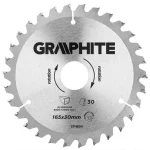 Szezonális akció KÖRFŰRÉSZTÁRCSA D165*30/30F. ALUHOZ GRAPHITE 57H654