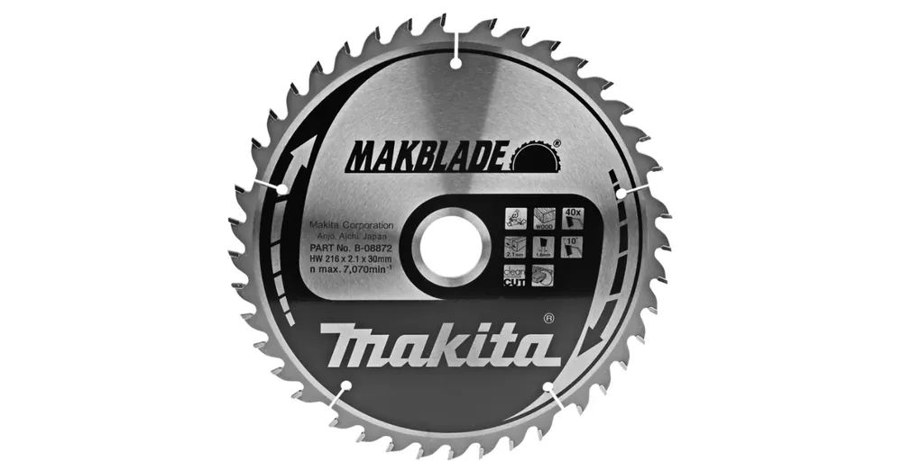 Népszerű MAKITA B-08872 KÖRFŰRÉSZTÁRCSA D216*30/40F. FÁHOZ STANDARD TÍPUS