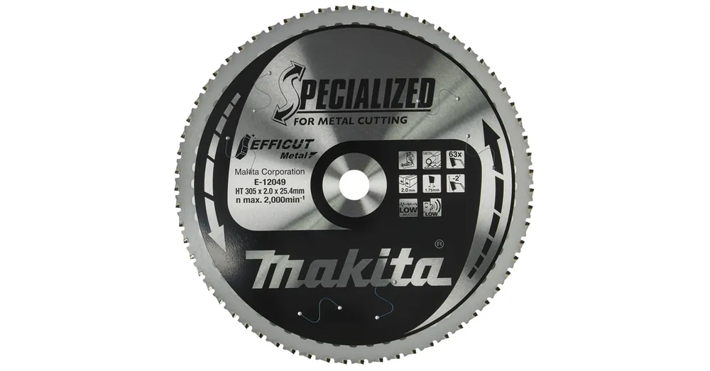 Kihagyhatatlan ajánlat MAKITA E-12049 KÖRFŰRÉSZTÁRCSA D305*25,4/63F. FÉMEKHEZ