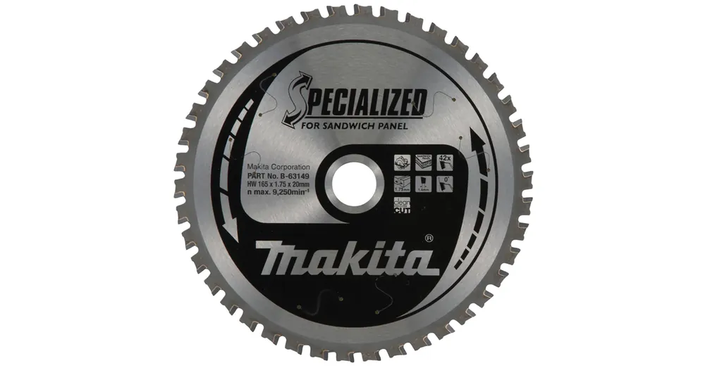 MAKITA B-63149 KÖRFŰRÉSZTÁRCSA D165*20/42F. SZENDVICSPANELHEZ MERÜLŐ Rendeld meg most