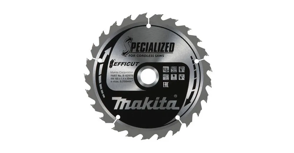 Bestseller MAKITA B-62979 KÖRFŰRÉSZTÁRCSA D165*20/25FOG EFFICUT FÁHOZ