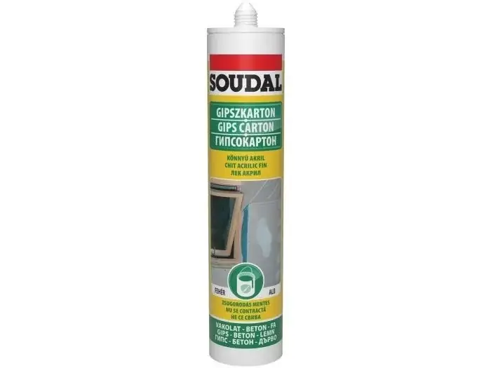 Soudal Könnyű Akril- Akril kitöltőanyag, gyorskötésű, festhető Vedd meg most
