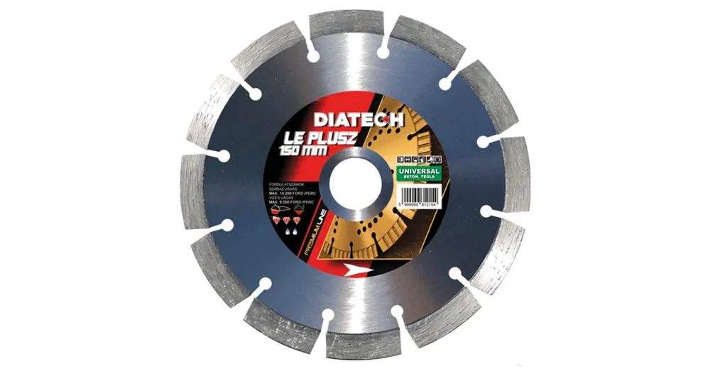 DIATECH LE150P VÁGÓKORONG SZEGMENS D150*22,2 LE PLUSZ GYÉMÁNTSZEMCSÉS Korlátozott ajánlat