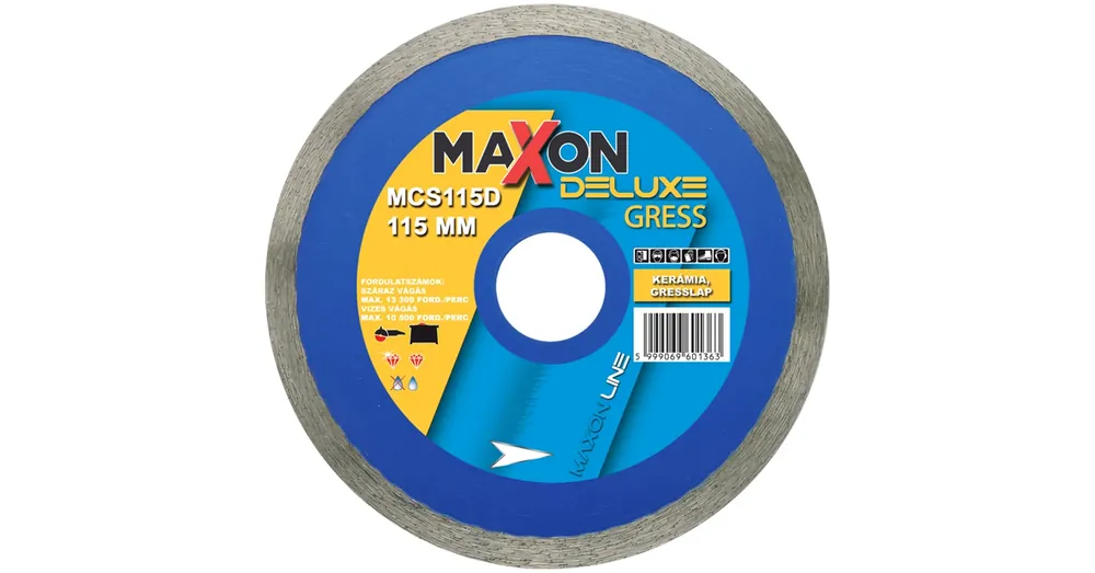 DIATECH MCS115D VÁGÓKORONG CSEMPE D115*22,23 MAXON GRESS GYÉMÁNTSZEMCSÉS Azonnal elérhető