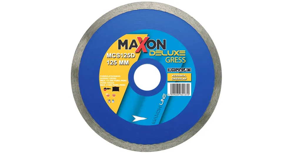 Legjobb ár DIATECH MCS125D VÁGÓKORONG CSEMPE D125*22.2 MAXON DELUXE GYÉMÁNTSZEMCSÉS