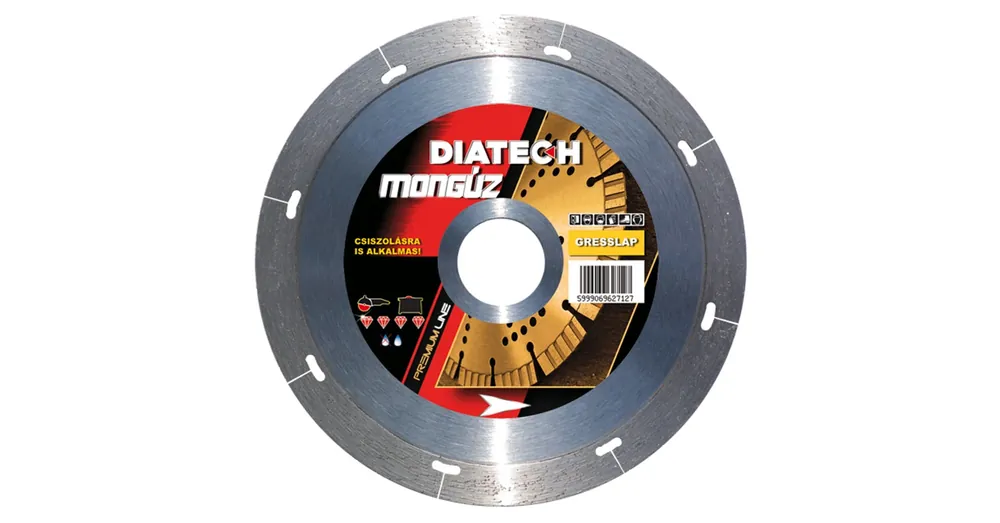 Azonnal elérhető DIATECH MG115 VÁGÓKORONG SZEGMENS D115*22,2 MONGÚZ GYÉMÁNTSZEMCSÉS