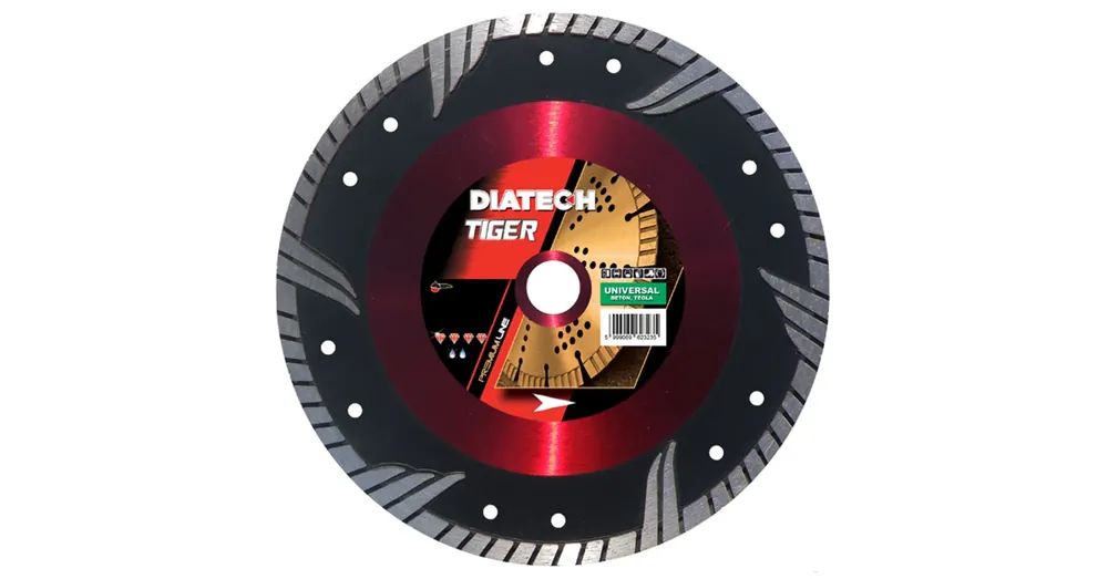 Expressz kézbesítés DIATECH TG115 VÁGÓKORONG TURBO D115*22,2 TIGER GYÉMÁNTSZEMCSÉS