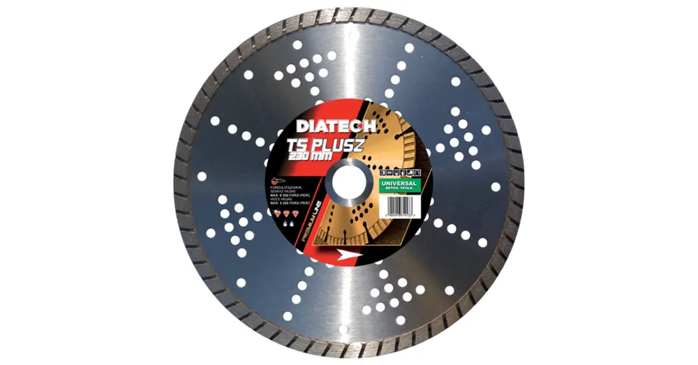 Nézd meg most DIATECH TS230P VÁGÓKORONG TURBO D230*22,2 TS PLUSZ GYÉMÁNTSZEMCSÉS