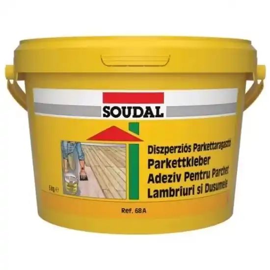 Akció Soudal 68A Parkettaragasztó D3 - Diszperziós, oldószermentes parkettragasztó