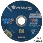 VÁGÓKORONG INOX-ACÉL D125*1.0 22LYUK 12 DB-OS CSOMAG ÁR! METALYNX PRO 388208 Bestseller