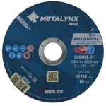 Csak ma VÁGÓKORONG INOX-ACÉL D125*1.0 22LYUK 20A60R-BF METALYNX PRO 388229