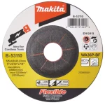 MAKITA B-53110 TISZTÍTÓKORONG ACÉLH. D125*4.0 22LYUK FLEXIBILIS WA36P-BF T42 Biztonságos fizetés