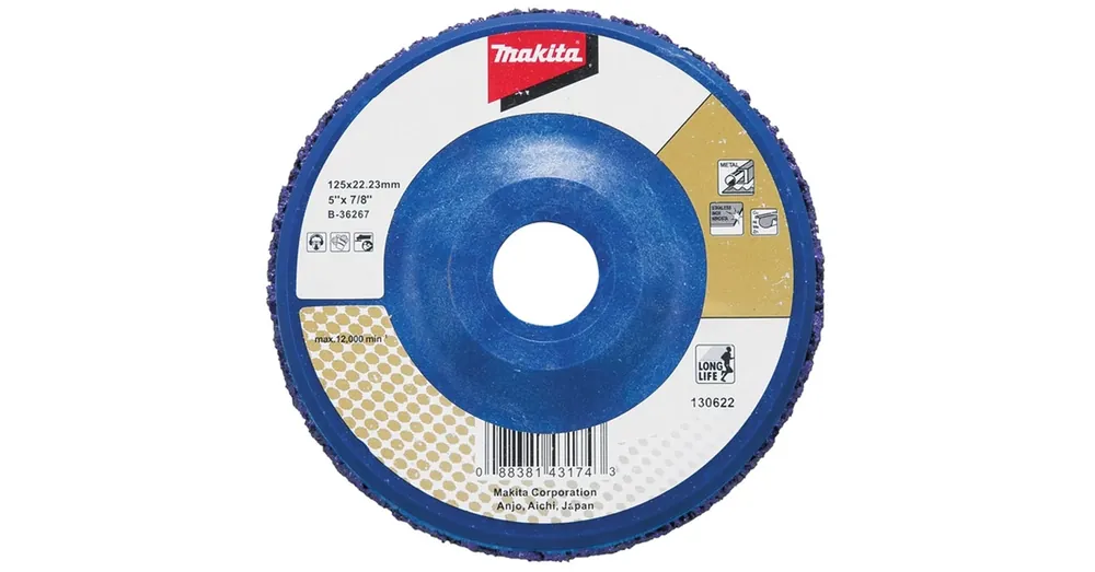 Akciós ár MAKITA B-36267 TISZTÍTÓTÁRCSA D125 LILA NYLON 22LYUK TISZTÍTÁSHOZ SAROKCSISZ