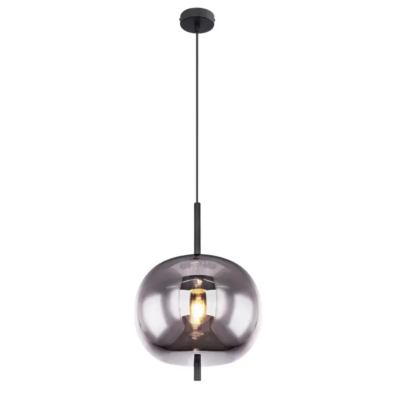 FÜGGESZTÉK FEKETE FÉM, FÜSTSZÍNŰ ÜV@ Outlet