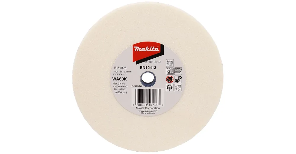 MAKITA B-51926 KÖSZÖRŰKORONG D150mm WA60 FEHÉR Akció