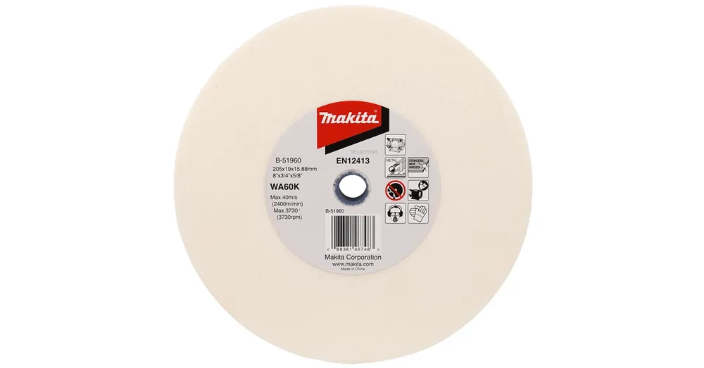 MAKITA B-51960 KÖSZÖRŰKORONG D205 WA60 FEHÉR Alacsony ár