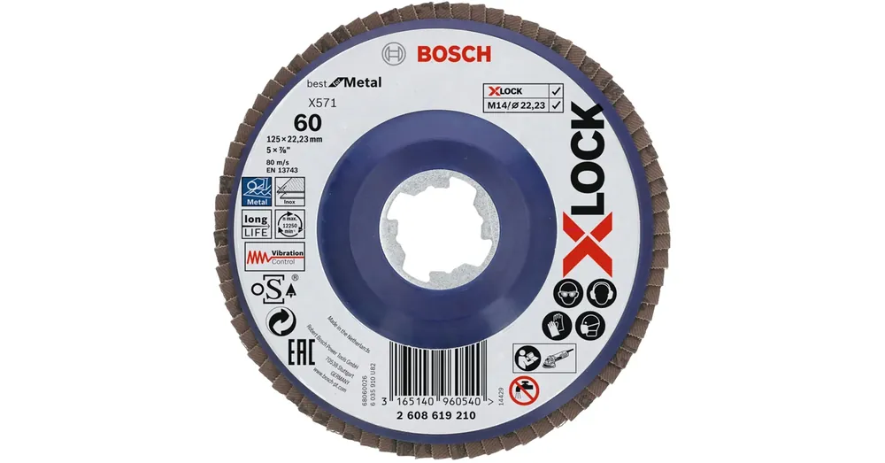 Outlet BOSCH 2608619210 LAMELLÁS CSISZOLÓT. D125 P60 XLOCK GYORSBEFOGÁS
