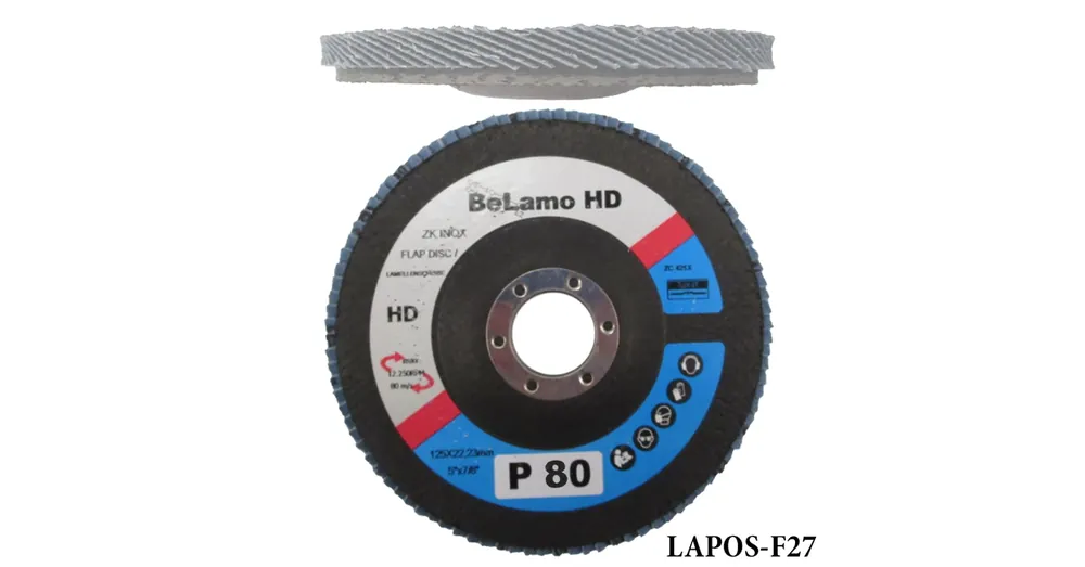 Expressz szállítás LAMELLÁS CSISZOLÓTÁRCSA LAPOS D125ZK80 LAMOFLEX INOX F27 BELAMO HD BLZKH125807