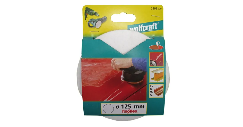Vedd meg most WOLFCRAFT 2208000 TÉPŐZÁRAS FILCPOLÍR D125*5mm