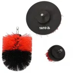 Végkiárusítás YATO 47553 KEFEKÉSZLET 3DB-OS NYLON KEFE BITBEFOGÁSÚ