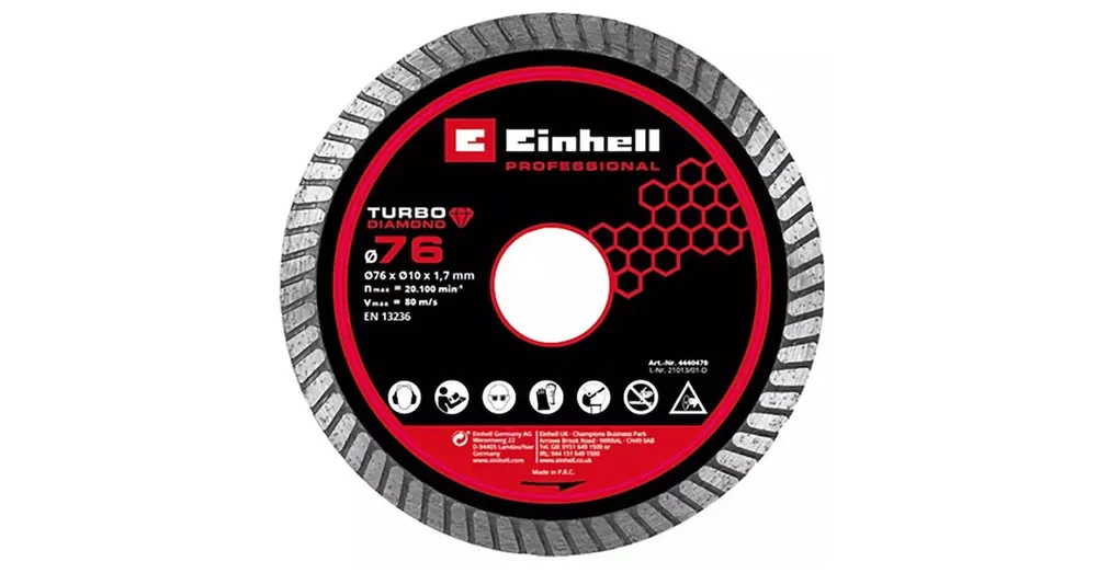 GYÉMÁNTSZEM. VÁGÓKORONG D76 76x10x1,7mm TP-CO 18/76-C LI EINHELL 4440470 Ajánlat
