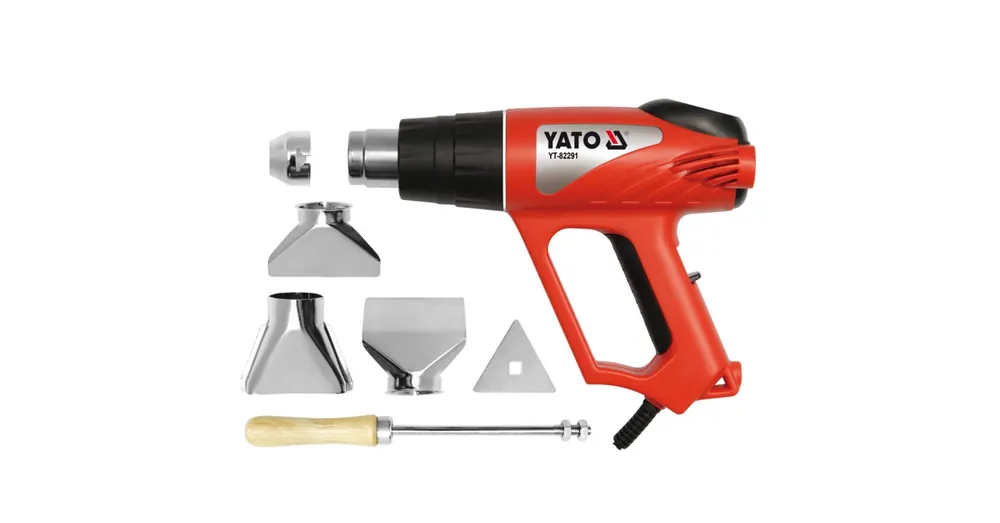 Expressz kézbesítés YATO 82291 HŐLÉGFÚVÓ 2000W 550°C + TARTOZÉKOK