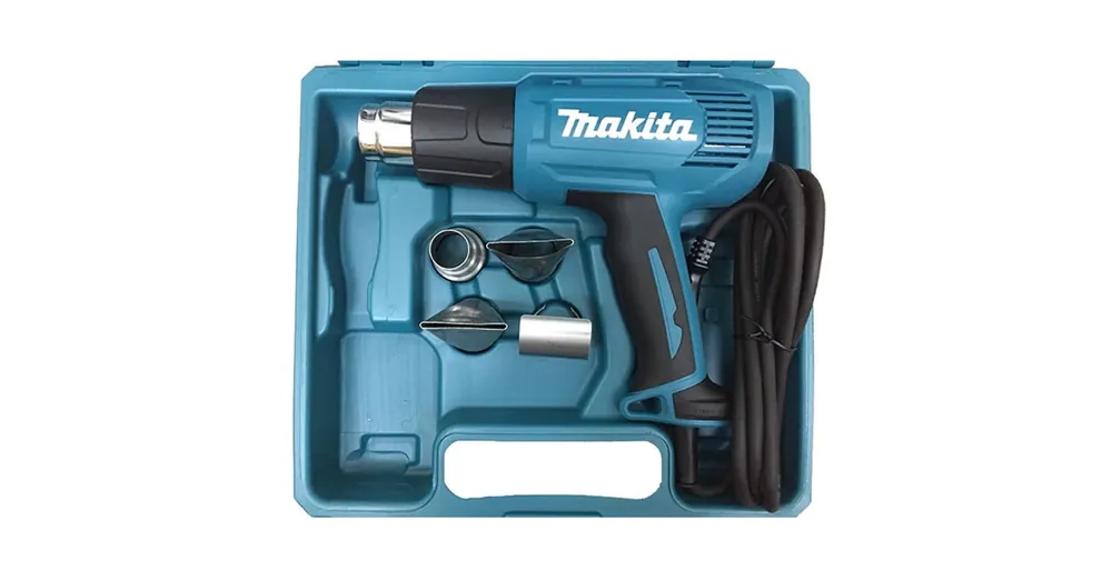 Vásárlói kedvenc MAKITA HG5030K HŐLÉGFÚVÓ 1600W 350-500°C. 4DB FÚVÓKÁVAL+KOFFER