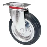 IPARI KERÉK FORGÓ VILLÁS D125mm MAG 155mm FEKETE TALPAS AVO 80/125x37,5RBSE Kedvezményes ár