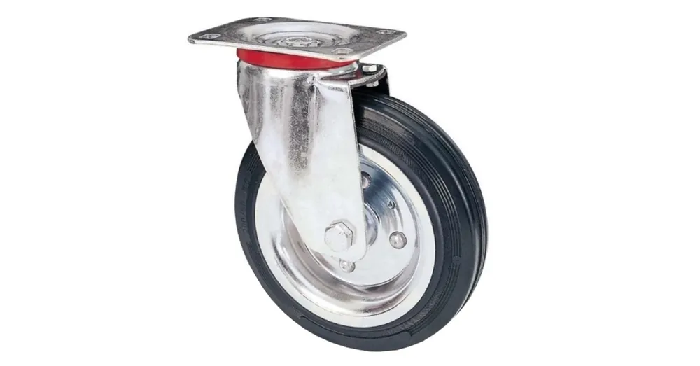 IPARI KERÉK FORGÓ VILLÁS D125mm MAG 155mm FEKETE TALPAS AVO 80/125x37,5RBSE Kedvezményes ár