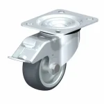 Utolsó esély KERÉK MŰSZER BEÁLLÓ FÉKES D80 SZÜRKEGUMIS TALPAS TB100KG BLICKLE LE-TPA 80G-FI