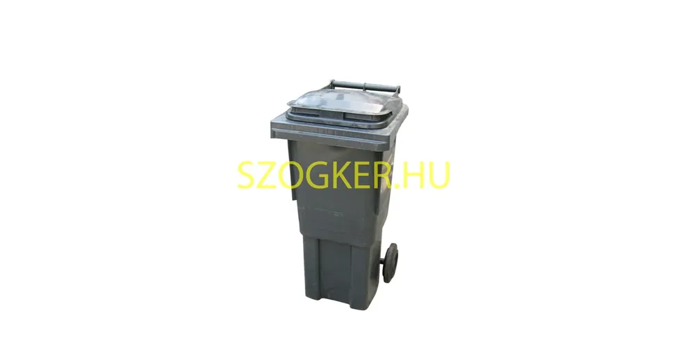 SZEMÉTGYŰJTŐ 60L KEREKES MŰANYAG SZÜRKE FEKETE IMPORT Kihagyhatatlan ajánlat