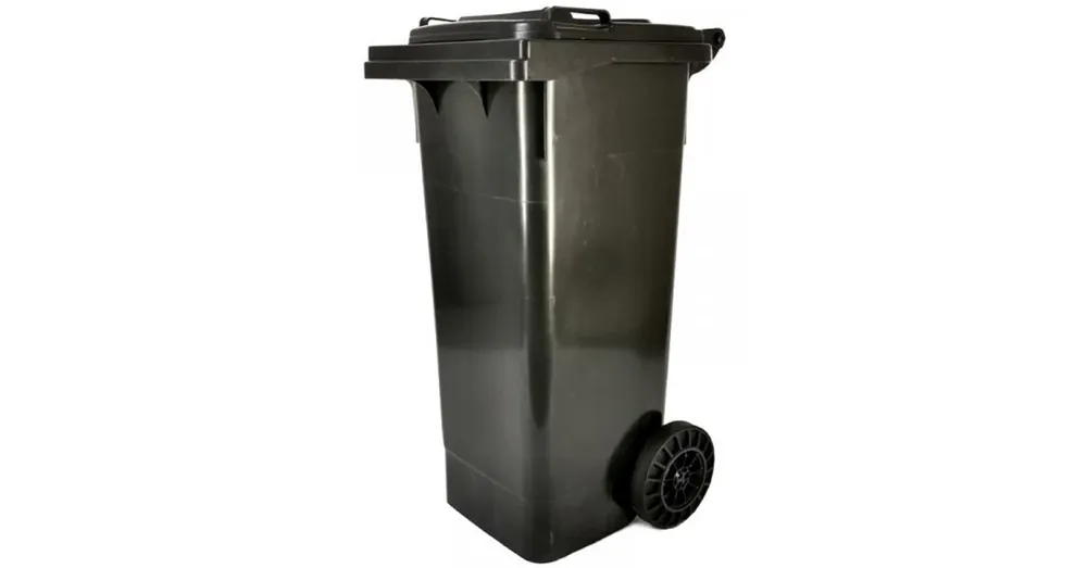 Alacsony ár SZEMÉTGYŰJTŐ 80L KEREKES MŰANYAG SZÜRKE FEKETE IMPORT 16058