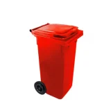 Akció SZEMÉTGYŰJTŐ 120L KEREKES MŰANYAG PIROS IMPORT 11911