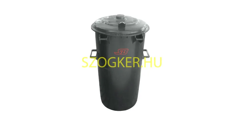 SZEMÉTGYŰJTŐ 110L MŰANYAG SZÜRKE (FEKETE) KEREK ALAKÚ MAGYAR ECO Vedd meg most