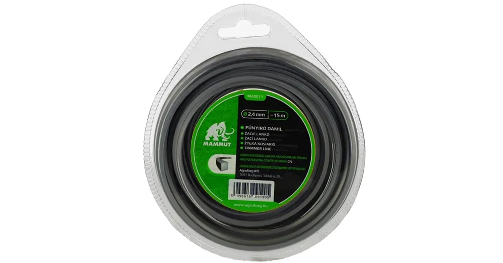 Prémium DAMIL D2.4 FŰKASZÁHOZ 15M SZÖGLETES ALU MAMMUT M20011