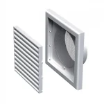 SZELLŐZŐRÁCS MŰANYAG FALI 154*154mm VENTS MV 100V - Outlet