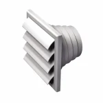 Gyors kiszállítás SZELLŐZŐRÁCS MŰANYAG FALI D125mm CSŐRE 187*187mm KÜLSŐ VENTS MV 120VNJ ABS